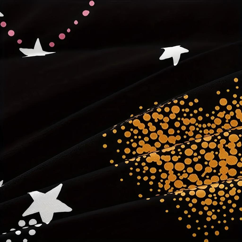 Colored Heart Shape Pattern 3D Printed Duvet Cover Black Style Abstract Art Luxury Quilt Cover Set Soft Comfortable Bedding Set