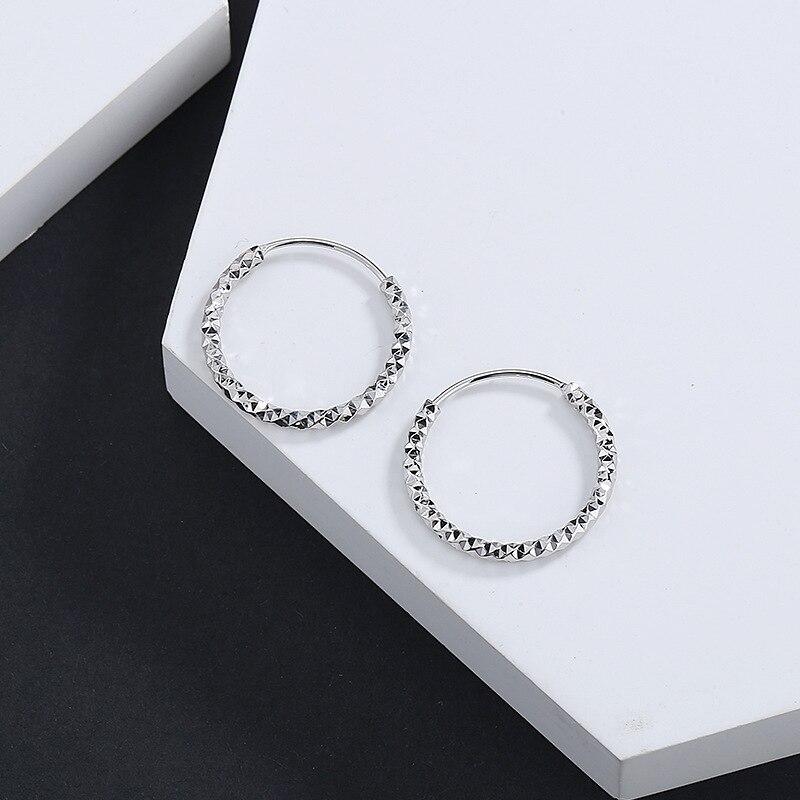 

Серьги-кольца из стерлингового серебра 925 пробы для женщин и девочек, модные свадебные украшения в Корейском стиле для вечеринок, аксессуары Pendientes Eh294