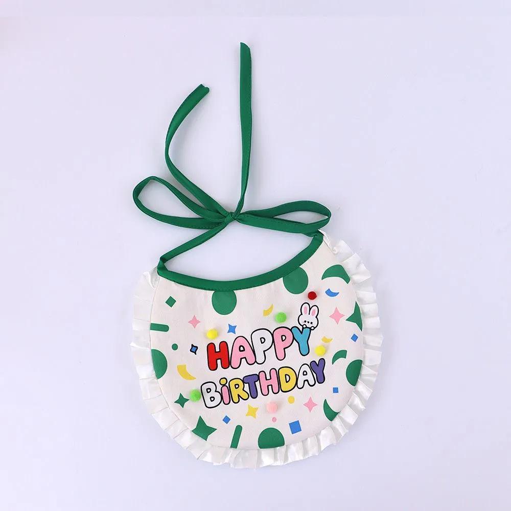 Cat & Dog Birthday Party Costume: Cute Japanese Scarf, Hat, & Bib Set