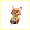 Zootopia Q Version Anime Figure Collectible Doll Nick Judy Clawhauser Elephant Desktop Ornament Cake Topper Kids Toy