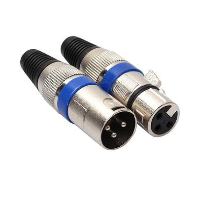 10 Piezas Xlr 3 Pines Macho y Hembra Conector Jack de Micrófono Audio Cable de Micrófono