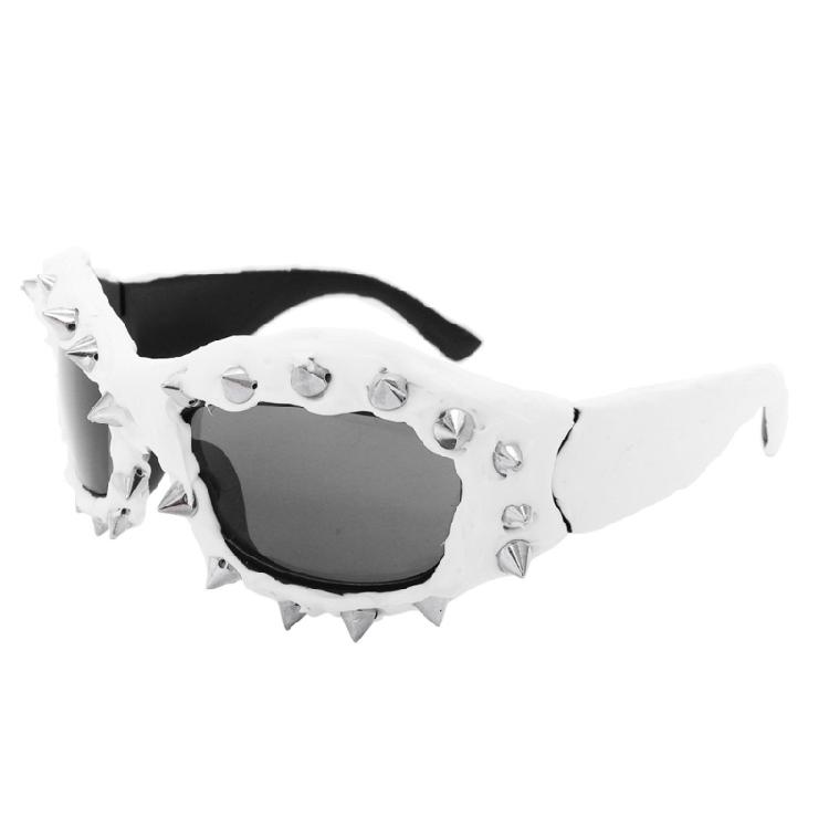Novelty Sporty Sunglasses For Shows Stage And Daily Wear Unique Spiked Accessories Modern Outfit Photo Props