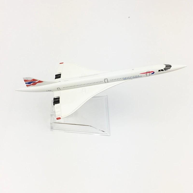 Replica Alloy Model 16cm Concorde Air British 1:400 Scale Metal Aircraft Diecast Model Aviation Plane Collectible Toys For Gift