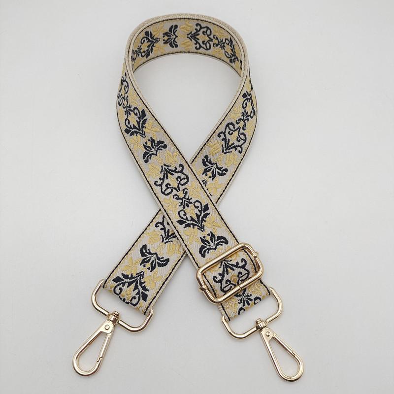 New Jacquard Women's Bag Strap One Shoulder Oblique Span Women's Bag Parts Accessories Replacement Strap Adjustable Bag Strap