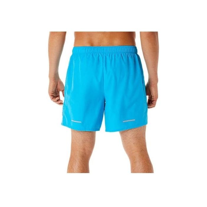 Asics Logo Print Polka Dot Lace-Up Mid-Waist Casual Shorts Men Bottoms Island-Blue Performance-Black 2011C835-403