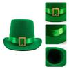 Irish Saint Patricks Day Shamrock Hat Funny National Day Hat Personality Carnivals Party Christmas Adult Flat Top Hat