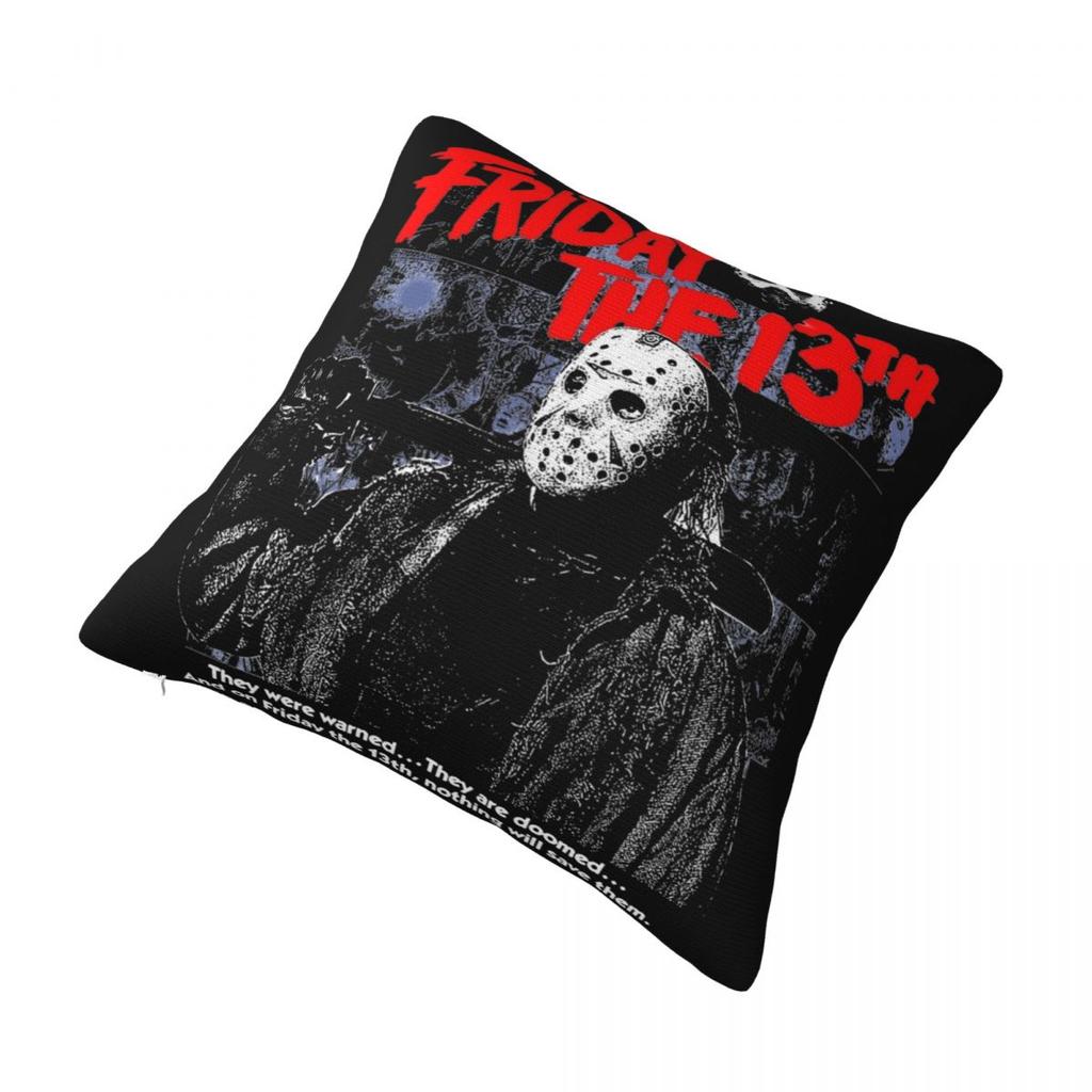 Friday 13Th Horror Movie Pillow Covers Printed Cushion Cover Decor Jason Voorhees Killer Pillow Case Cover Home Multi-Size