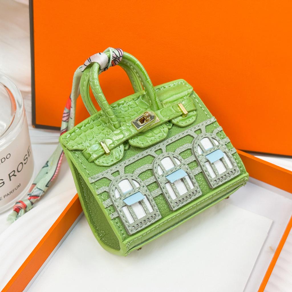 Neuer modischer Mini-Kleinhäuser-Taschenanhänger kleine Tasche süßer Taschenanhänger Mund roter Umschlag Kopfhörertasche Autoschlüsselanhänger