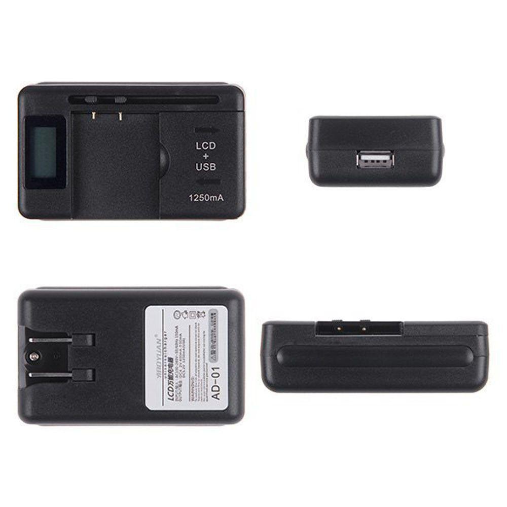 quality US Plug LCD Indicator Screen USB Port Mobile Battery Charger Desktop Charger LCD Display