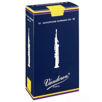 Saxophone Reed Blue Box 10 Pieces Traditional Vandoren 3 Genuine Vandoren/Soprano 1/2 (Nonaka Product)