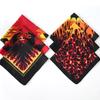 Bandana de tête 21'' Feu pour femmes hommes Turban carré extensible Foulard de tête Punk Léger Enveloppe de tête Couvre-chef