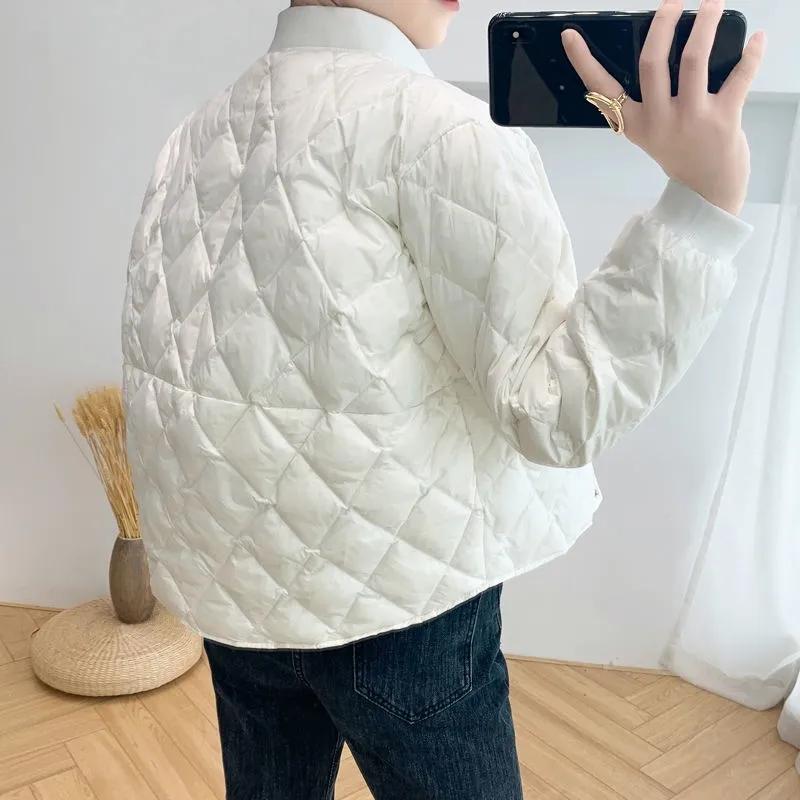 Lightweight Down Cotton Women Wear Short Coat Autumn Winter Cotton-Padded Jacket Female Black