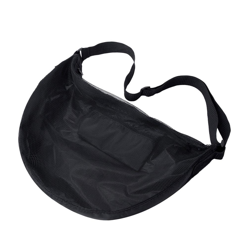 Portable Zipper Pocket Mesh Shoulder Bag Storage Bags Gym Sports Net Backpack Basketball Soccer Football Volleyball Match Bag