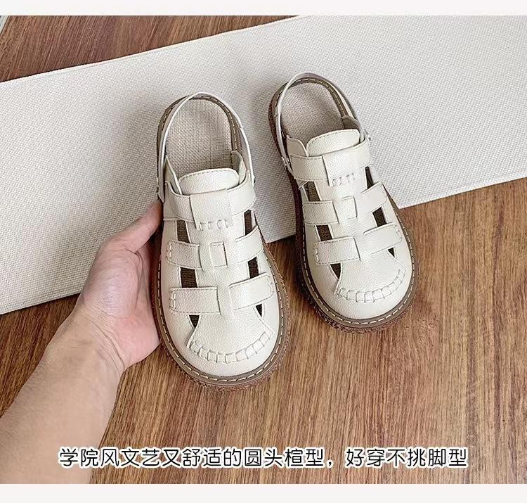 

PLOVER cool slippers women s summer 2025 new thick-soled Mori shoes two wear hollow beach bag head half slippers 35