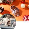 2D Car Cute Cat-Shaped Pendant Realistic Animal Rearview Car Schoolbag Decor Accessories Interior Mirror Hanging Keychain A2H4