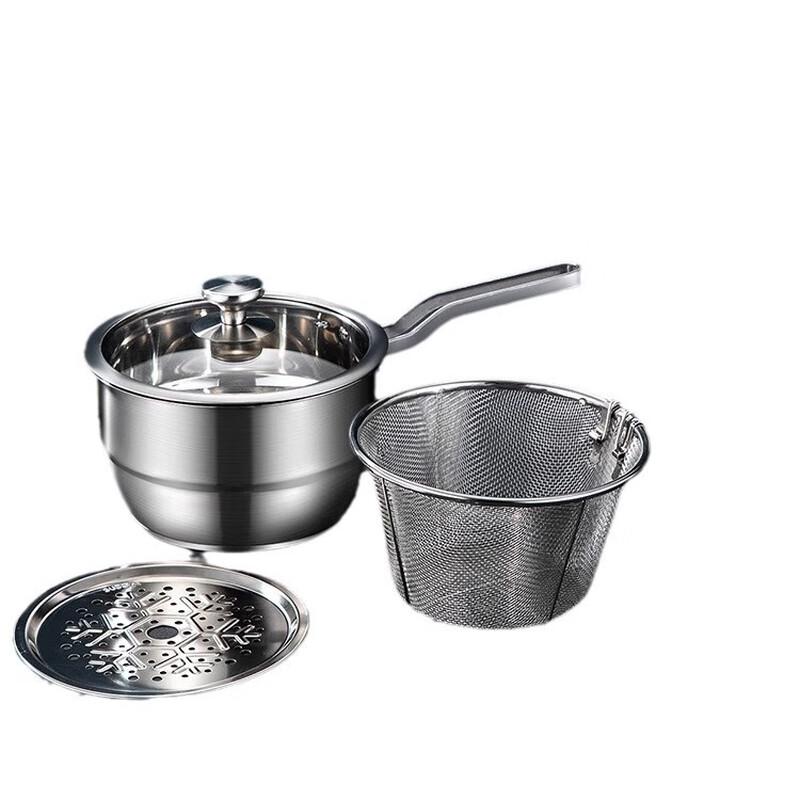 HUIHUADU 20cm Fritteuse aus 304 Edelstahl mit Sieb