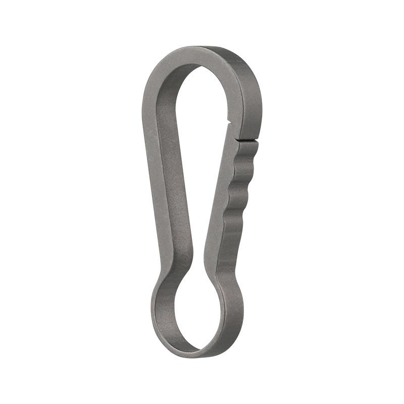 Mini Titanium Alloy Carabiner Keyring Outdoor Camping Hiking Backpack Hook Keyring Horseshoe Hook Keyring Daily Portable Tool