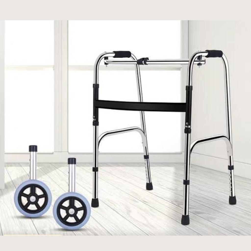 2 stücke Walker Räder Walker Räder Ersatz 6 Einstellbare Höhe Rollator Räder Accessori