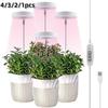 1/2/3/4pcs Growth Light Full Spectrum LED Plant Light Indoor Growth Light 3/9/12H Automatic Timer Brightness Height Adjustable