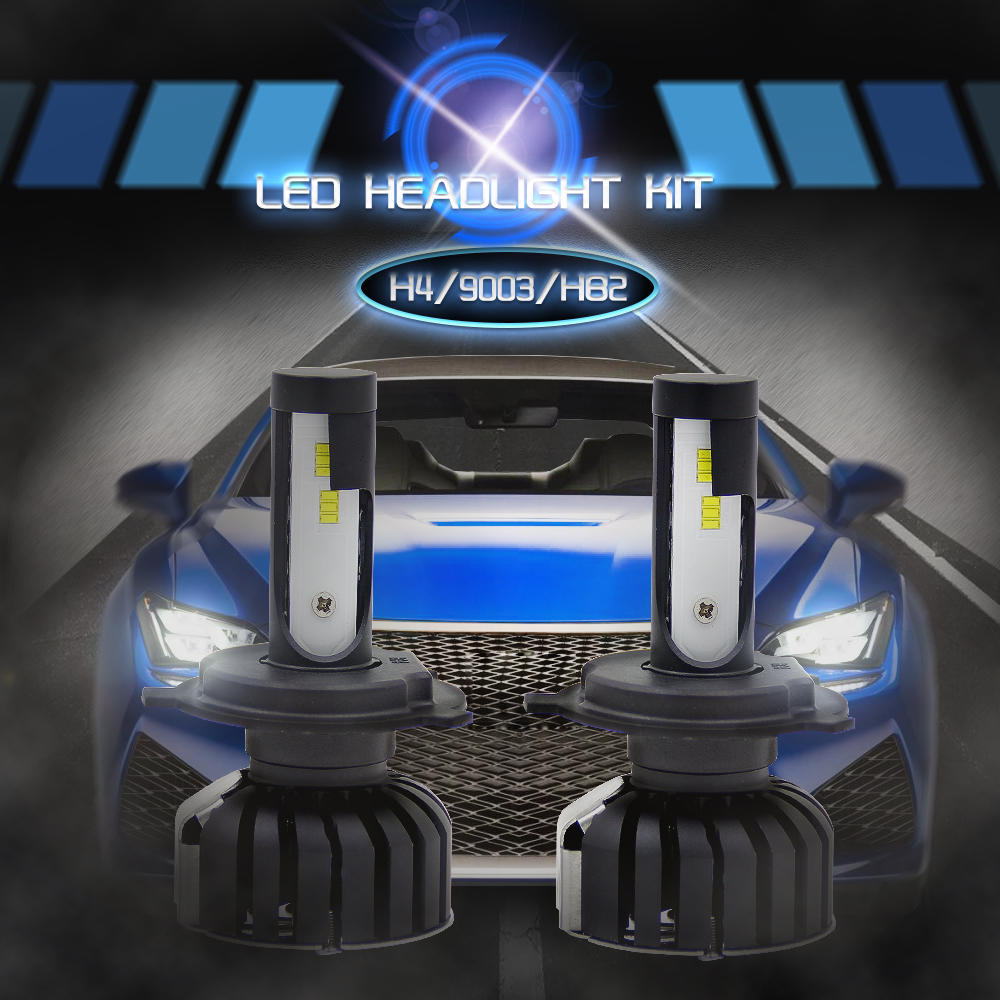 LED Car Headlight H1 H3 H4 H7 H13 880 H27 HB1 HB3 9006 CSP LED Auto Front HeadLight Lamp foglight Bulbs High beam Low beam