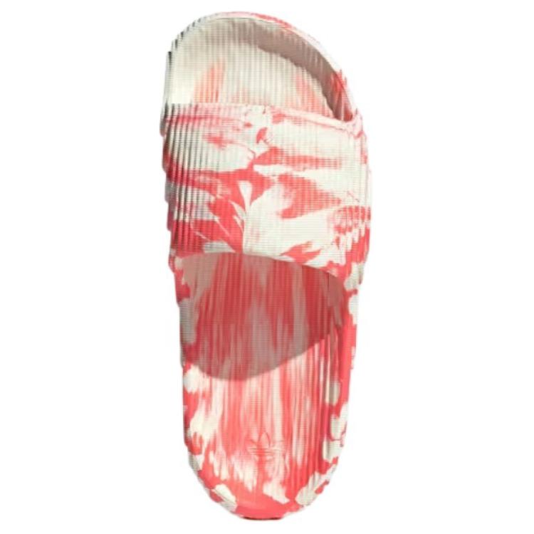 Adidas Adilette 22 Slides Ivory Solar Red Unisex Sneakers IE5647
