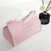 Solid Color Napkin Holder Multi-purpose Tissue Paper Storage Bag Dustproof Tissue Box  Desktop