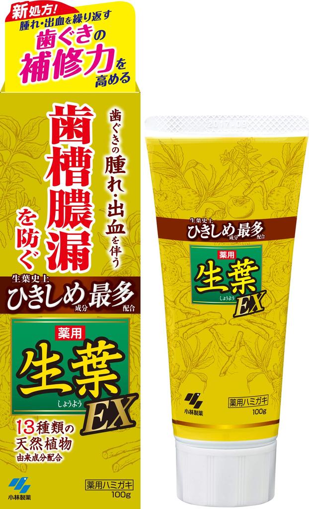 Dentifrice médicinal Fresh Leaf EX pour prévenir la pyorrhée, saveur herbes japonaises et chinoises, 100 g (Shoyou EX) [Quasi-drogue]