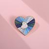 Heartshaped Playful Enamel Brooch Featuring Fun Geometric Designs For Wear Everyday