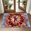 Aston Villa Football Design Crystal Velvet Rug Soft Decorative Mat for Bedroom Entrance
