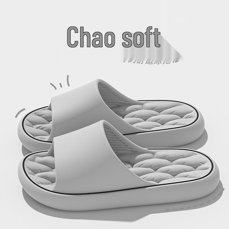 High-End Men's Non-Slip Odorless Indoor Slippers: Stylish Bathroom, Bathing, and Home Sandals for Summer.