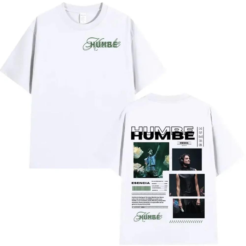 

Singer Humbe Esencia Tour 2025 Album Graphics T Shirts Men Hip Hop Gothic Short Sleeve T-shirt Fashion Oversized T-Shirts XXXXXL белый