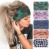 Vintage Boho Flower Print Headbands Women Wide Twist Knotted Elastic Hair Bands for Date Night Casual Outings
