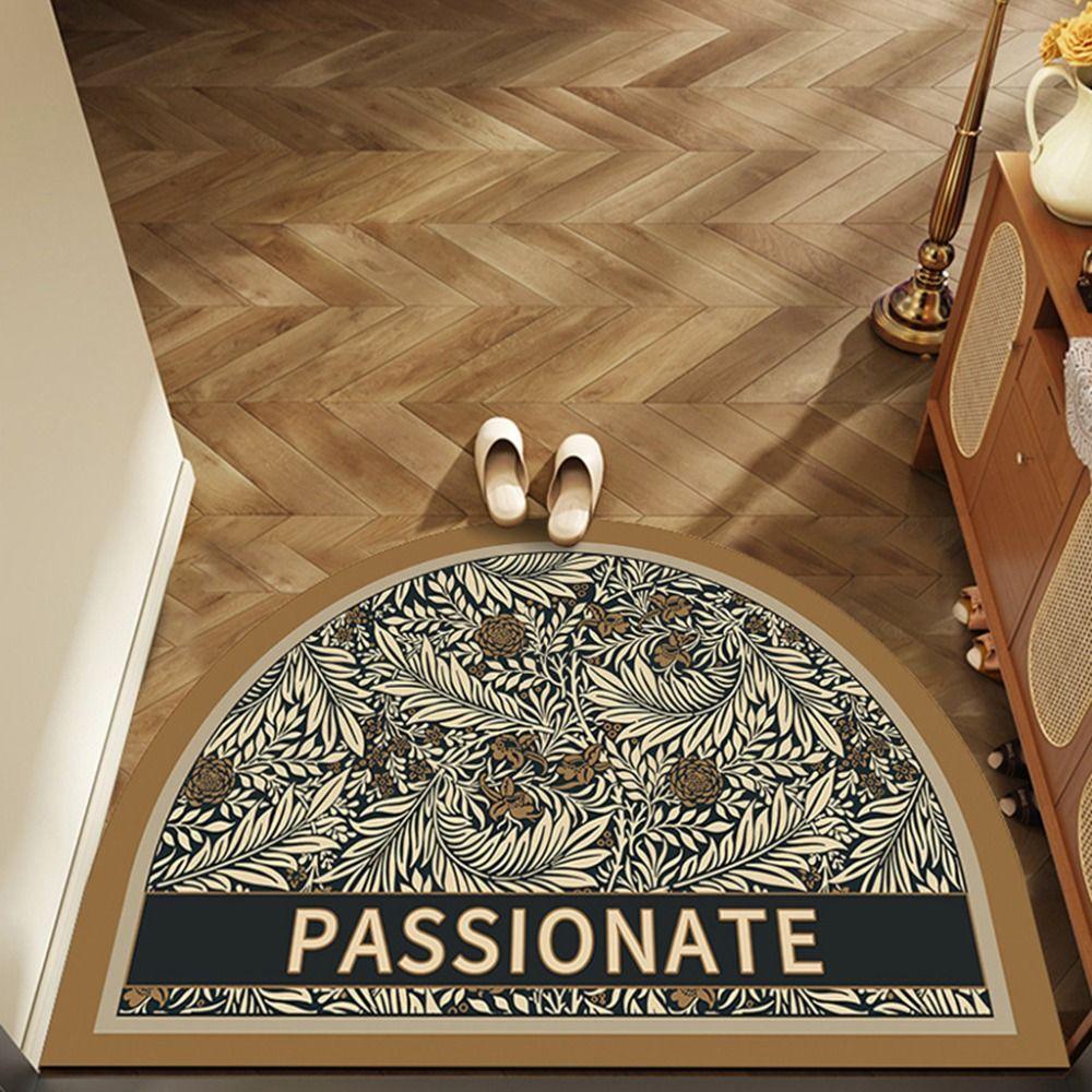 Semicircular Bathroom Carpet 40x60cm Bedside Floor Mat Toilet Carpet Bath Mat Rug Toilet