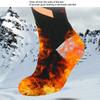 5000mAh Battery Powered Heated Socks with App Control 3 Heating Level for Winter Sports Black Stripe Electric Stockings