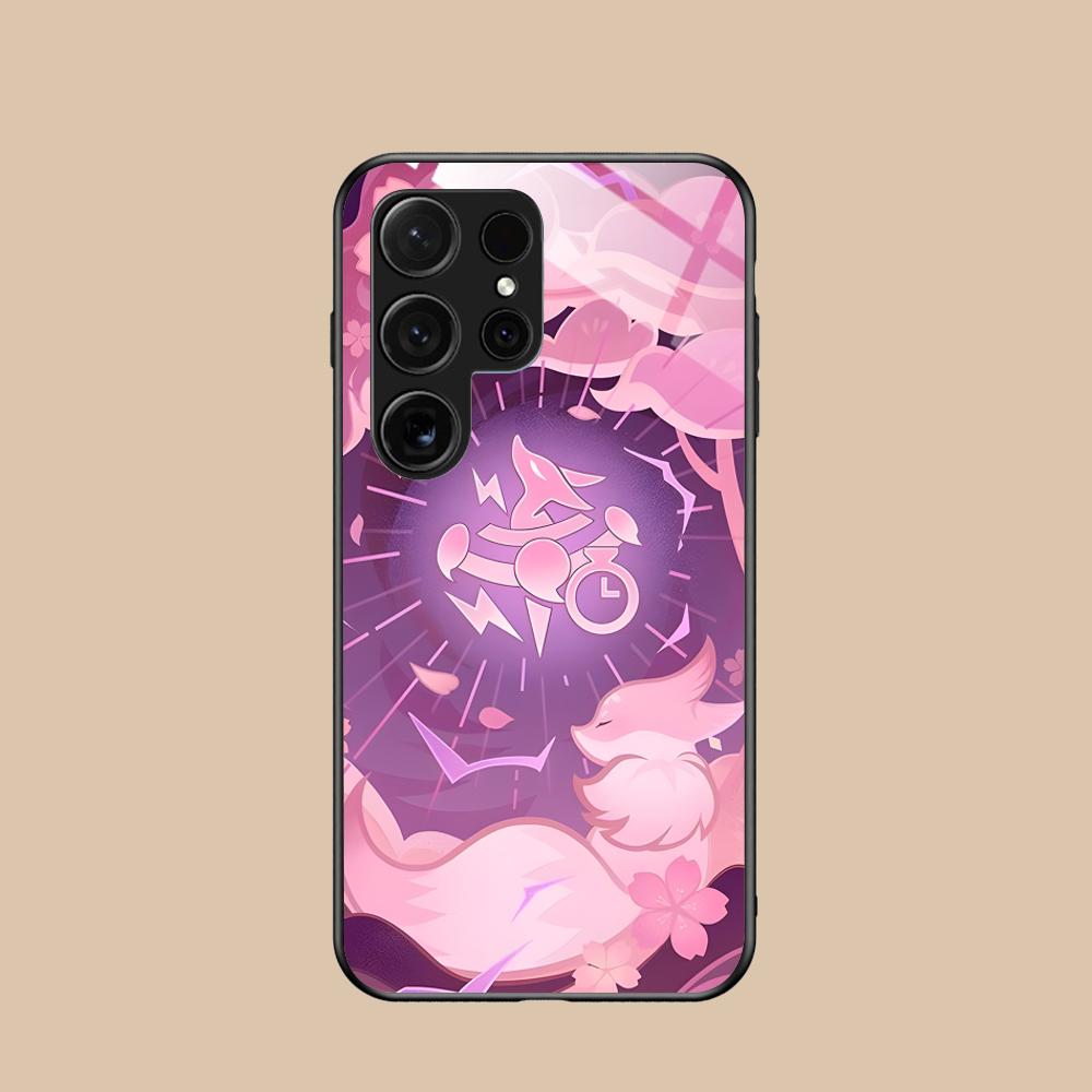 Game GI Miko Glass Mobile Phone Case for Samsung Galaxy A56 55 54 53 52 51 36 35 34 23 16 15 5G Colorful Cover
