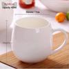 Yudefeng Jingdezhen Bone China Weiße Keramiktasse 400ML