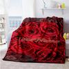 Rose Personalized Name Blanket Multi-purpose Customizable Blanket Soft Warm Cozy Suitable for Office Living Room Sofa Livingroom Four Seasons Universa