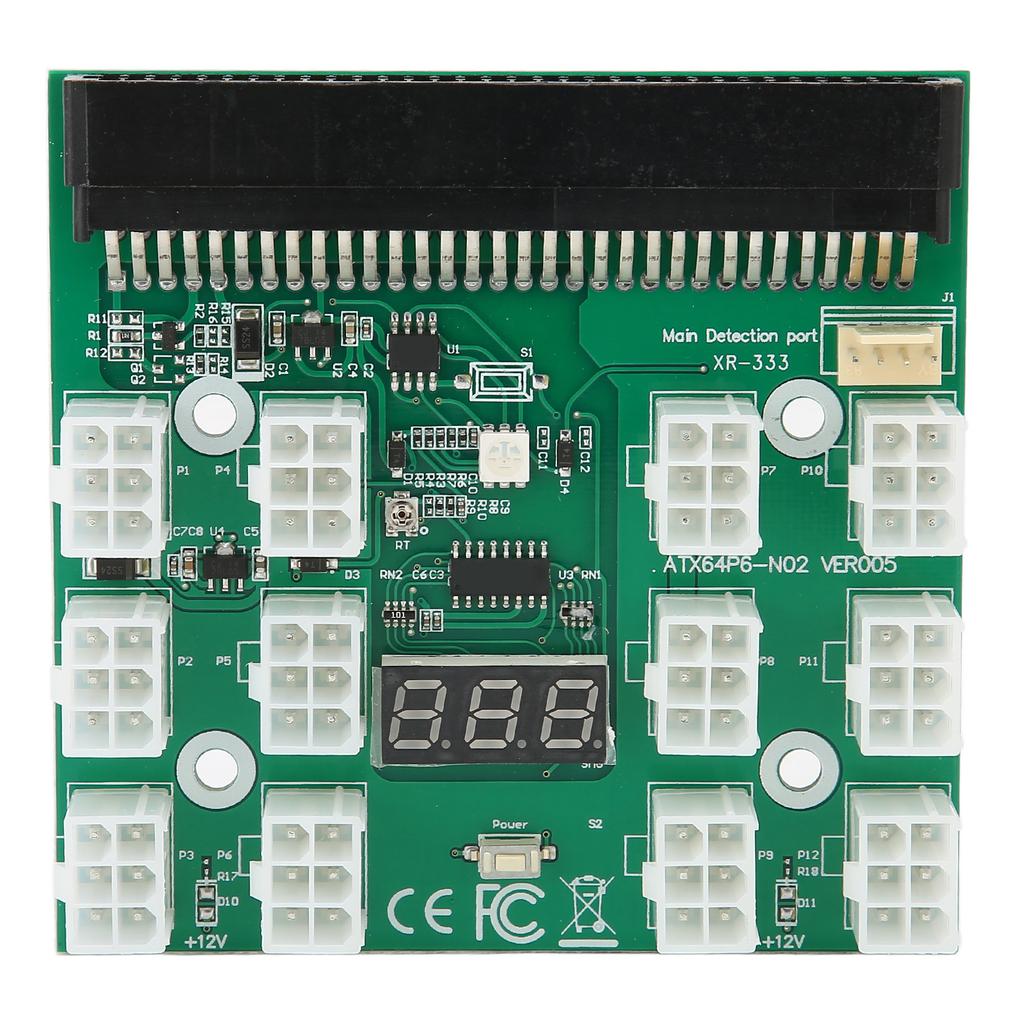 Adapterplatine Servernetzteil 1200W 750W Adapterplatine zu 6-Pin Adapterkarte 12V Grafikkarten-Netzteilplatine