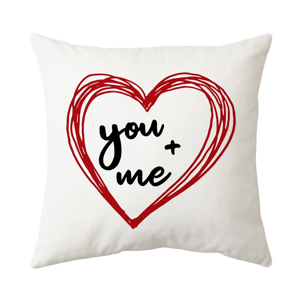 Valentine's Day Pillow New Sofa Cushion Bedside Backrest Plush Pillow Cover Shopee