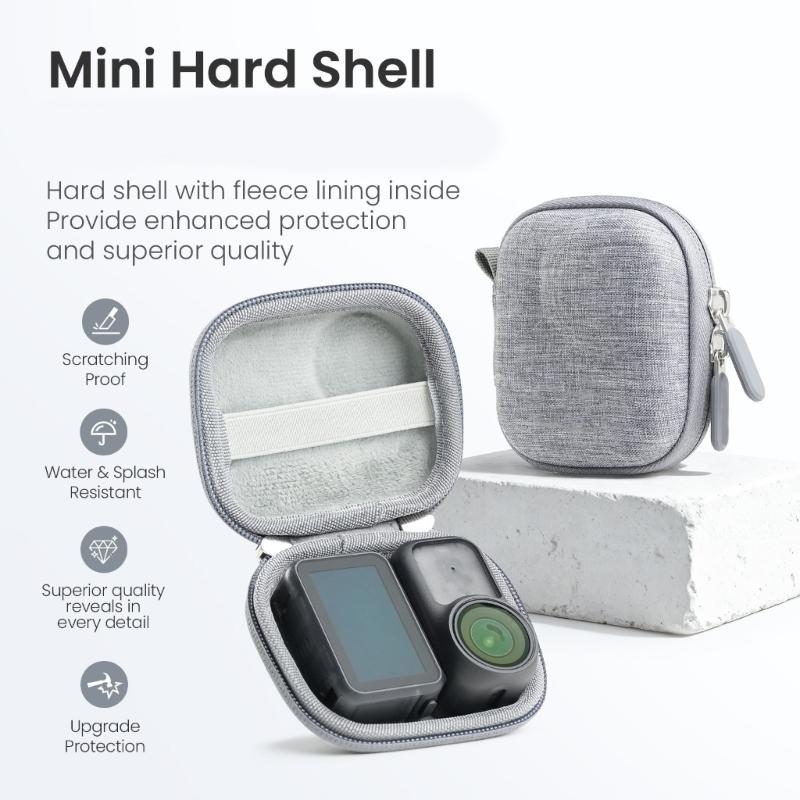 Compact Protective Storage Bag For Portable Action Camera Accessories EVA Carrying Case Lightweight Design