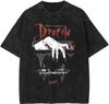 Bram Stoker039;s Dracula Acid Washed Tričko Hororové Tričko Vintage Tričko Dárek pro Něj Unisex Tričko