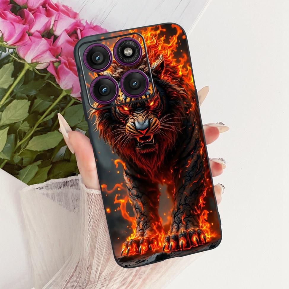 Case For Motorola Edge 60 Pro Cover XT2507-1 Fashion Cute Cat Funny Painted Bumper For Moto Edge 60 Pro Casing