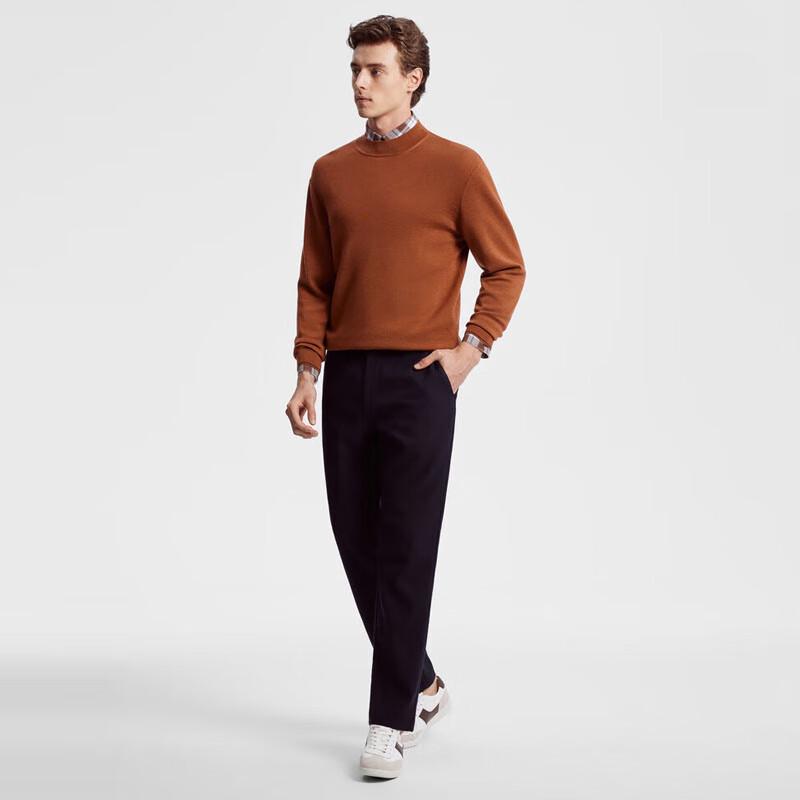 YOUNGOR Men's Comfortable Soft Versatile Wool Sweater