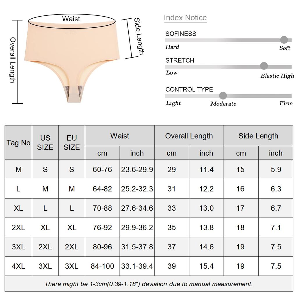 Panegy Seamless Beautiful Women's High-Waist T-Back Panties, Lineless, Sexy, Butt-Lifting, Buttocks, 5-Pack