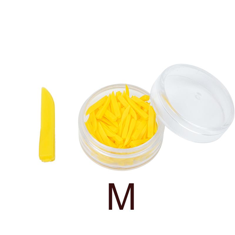 

100Pcs/Box Disposable Dental Wedges Medical Plastic Arc Concave Design Diastema Wedges With End Circular Hole Dentist Care Tool