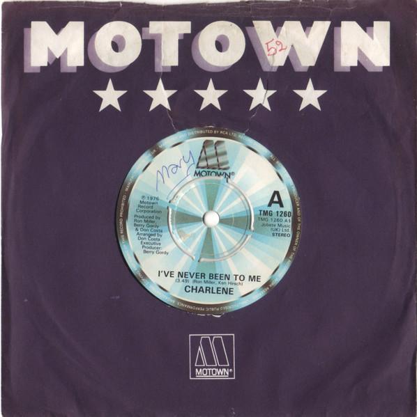 7-дюймовая пластинка CHARLENE Ive Never Been To Me TMG1260 Motown 1982 UK Pop Б/у