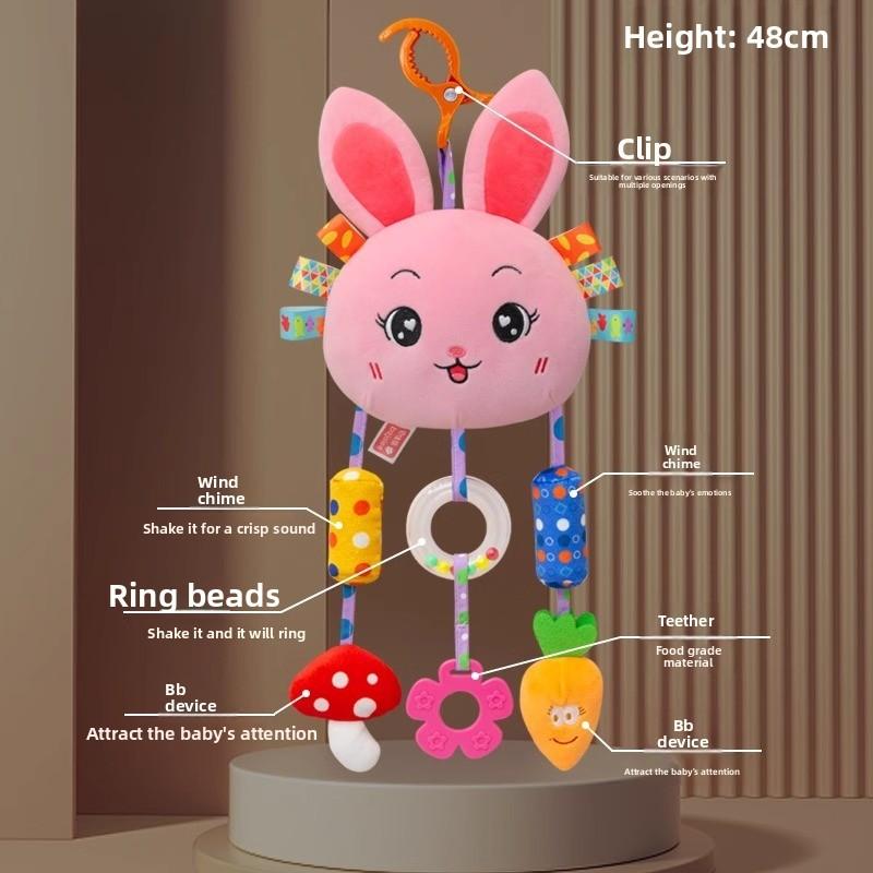 Baby Bedroom Baby Mobile With Plush Monkey Wind Chime For Crib Decor