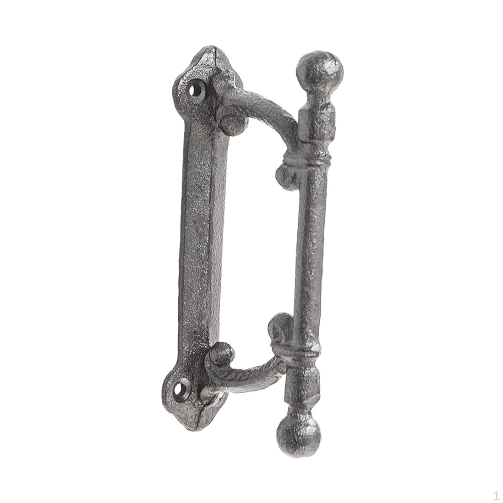 

Ручка для раздвижной амбарной двери с винтами, Ретро Прочная Деревенская Фермерская Декор Железные Ворота для