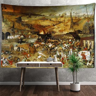 Astratto Persone Realistico Pittura a Olio Arazzo da Appendere alla Parete Hippie Tapiz Arte Psichedelico Mistero Decorazione per la Casa