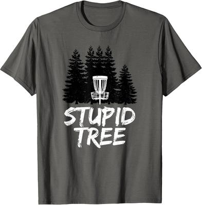 Stupid Tree Disc Golf T Shirt Funny Frisbee Golf Tee Shirt T-Shirt